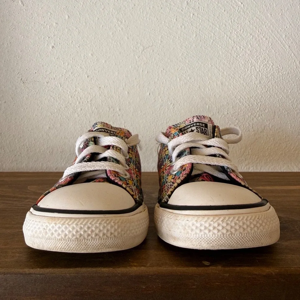 Converse All Star Floral Low Top Sneakers Toddler Girls Size 5 Multicolor